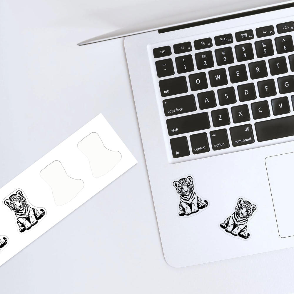 'Tiger Cub Sitting' Clear Sticker Decals (DC051733) - Picture 12 of 30