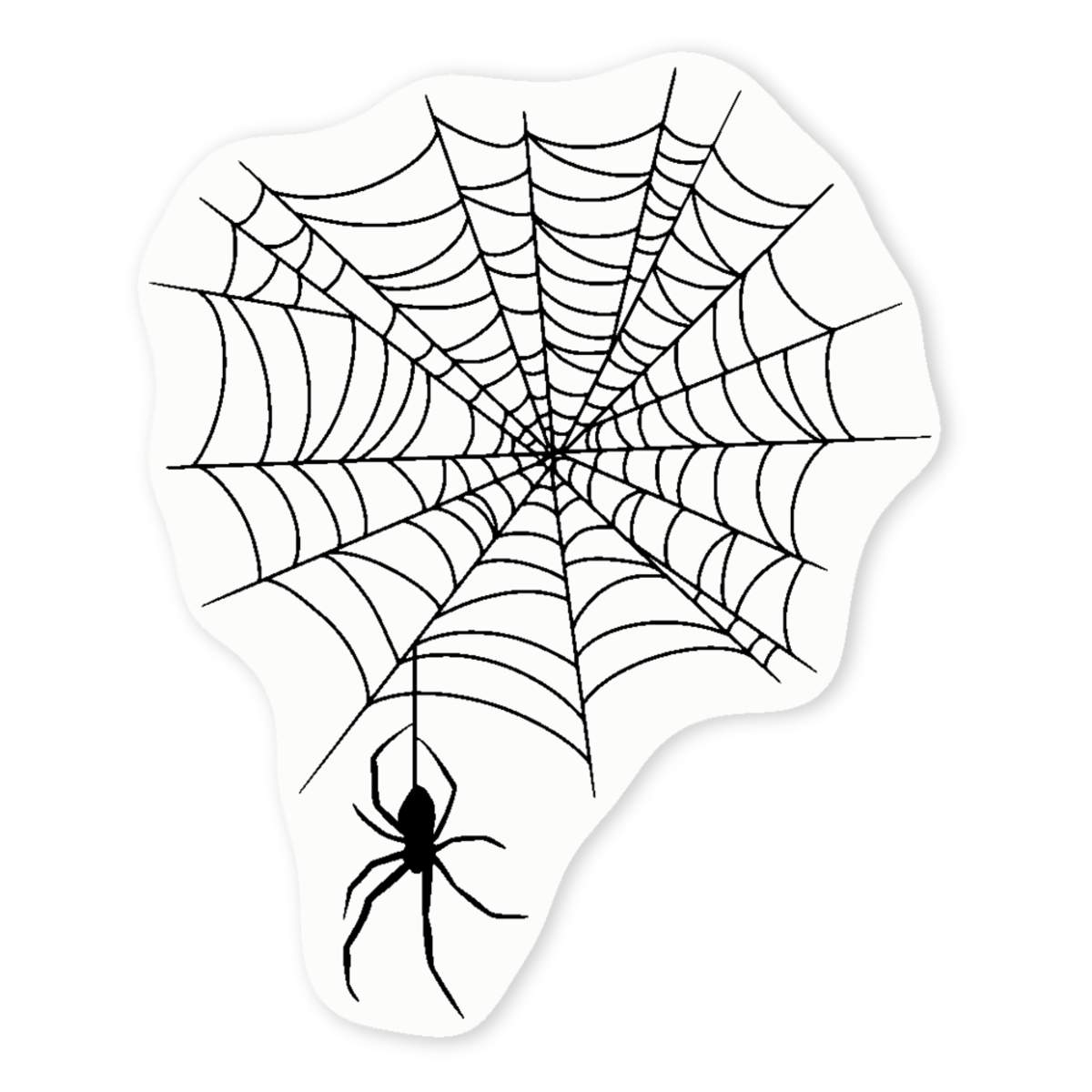 'Creepy Spiderweb' Clear Sticker Decals (DC051965)