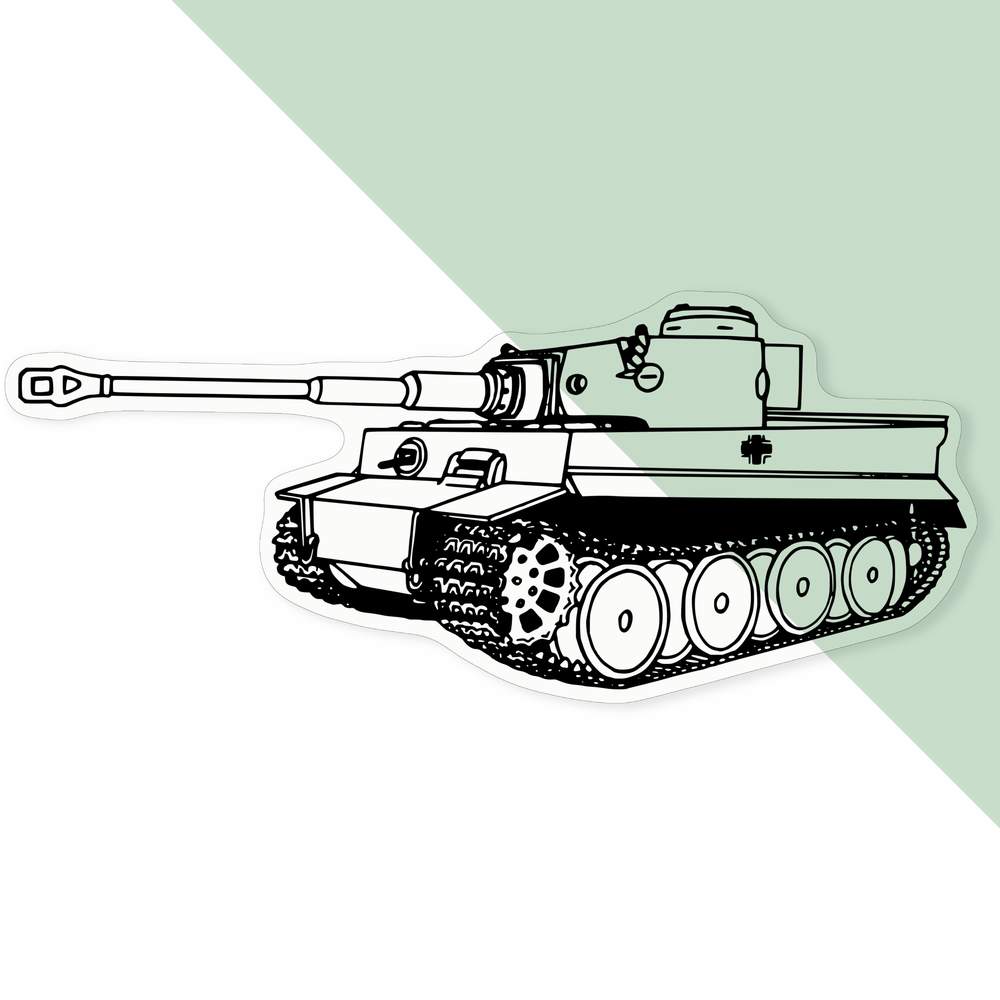 'Tiger Tank' Clear Sticker Decals (DC027436) - Picture 25 of 30