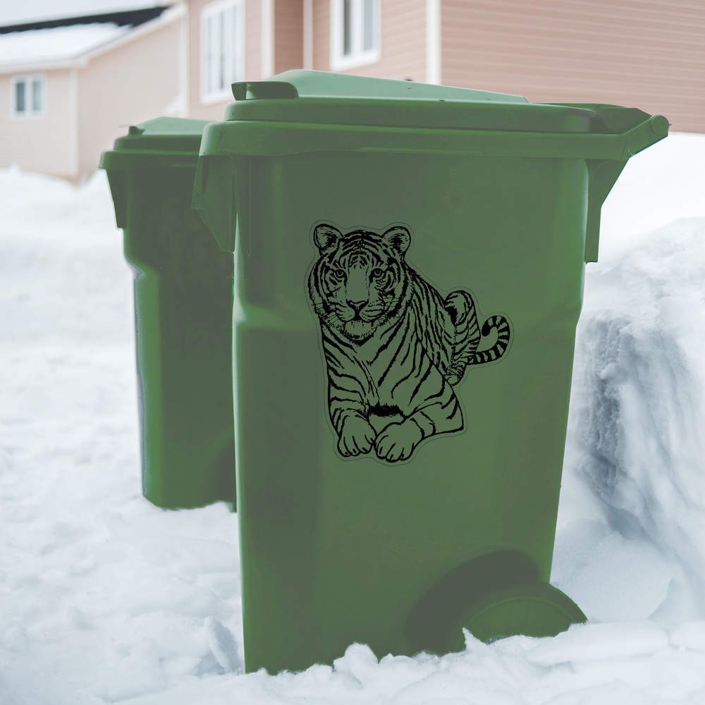 'Sitting Tiger' Clear Sticker Decals (DC034525) - Picture 26 of 30
