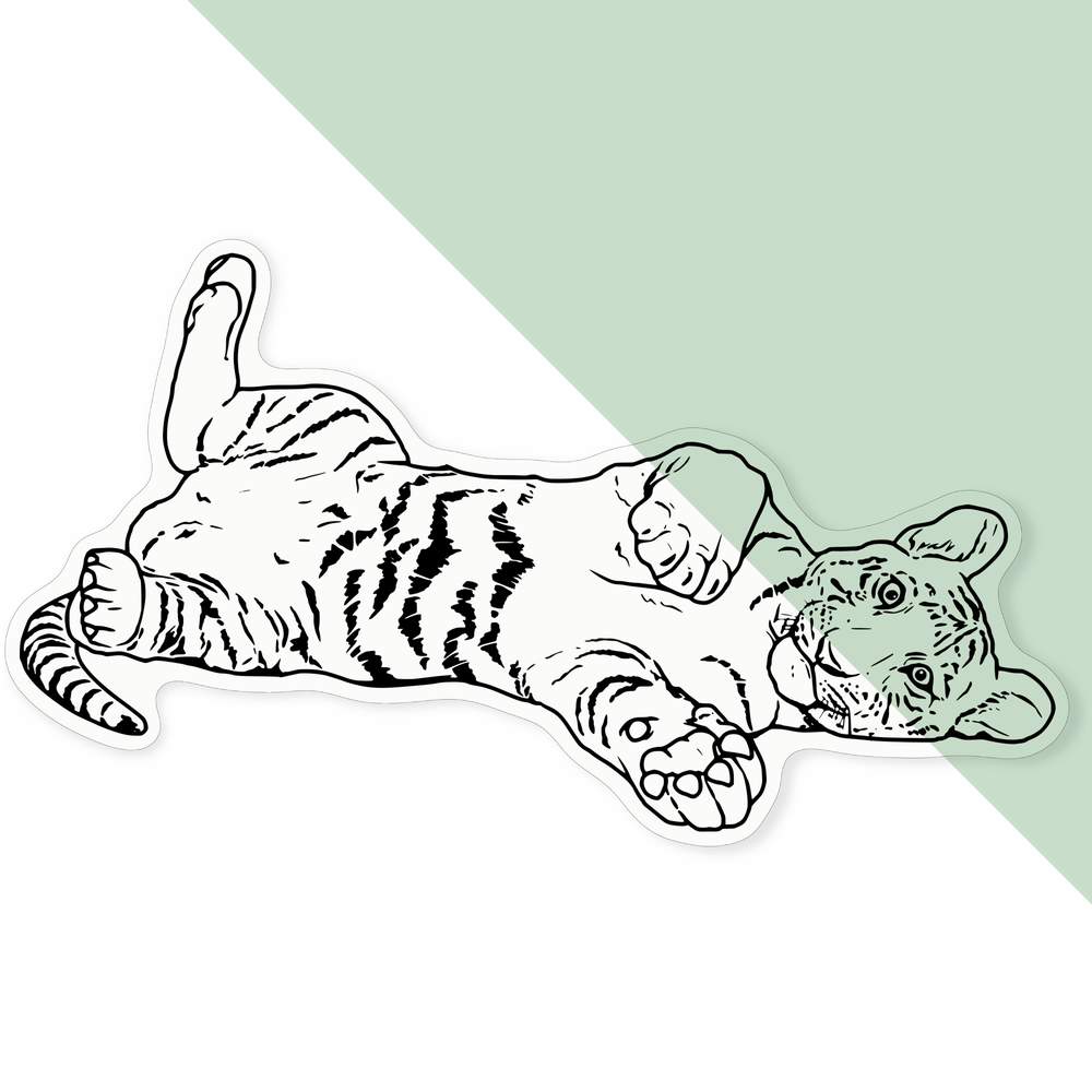 'Tiger Cub' Clear Sticker Decals (DC035328) - Picture 25 of 30
