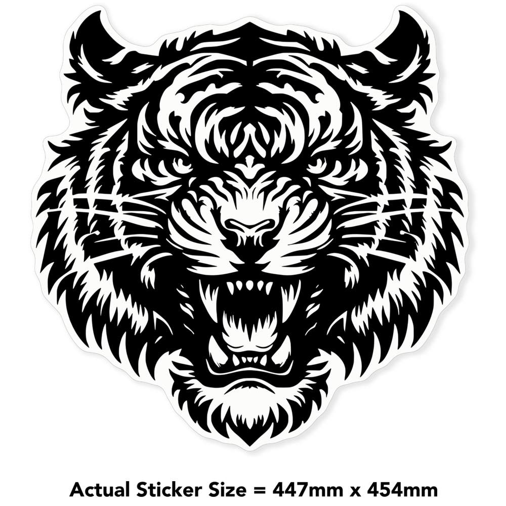 'Fierce Tiger' Clear Sticker Decals (DC045422) - Picture 27 of 30