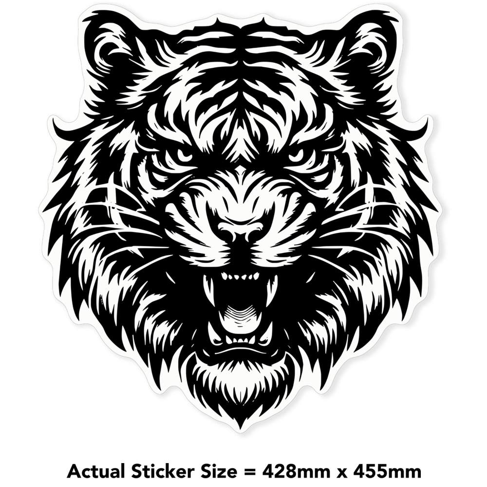 'Angry Tiger' Clear Sticker Decals (DC045519) - Picture 27 of 30