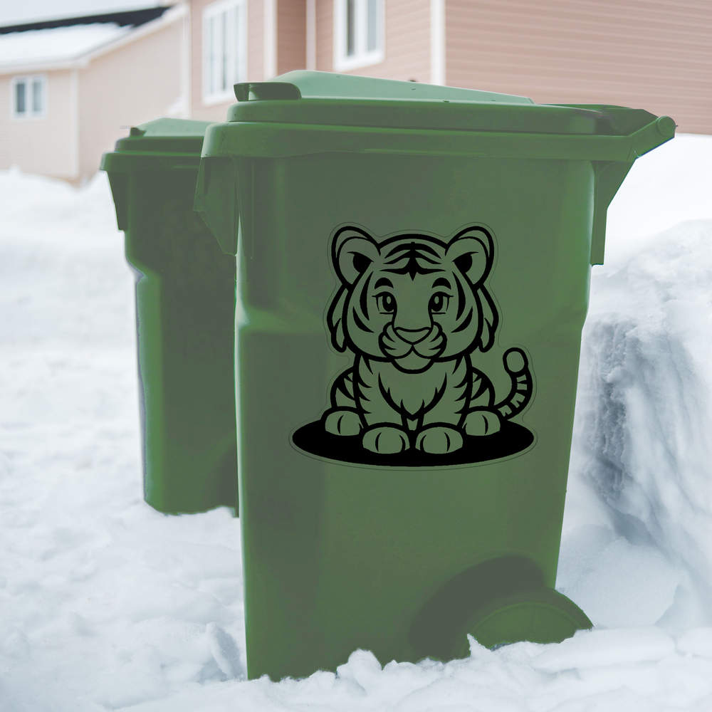 'Cute Tiger Sitting' Clear Sticker Decals (DC045855) - Picture 26 of 30