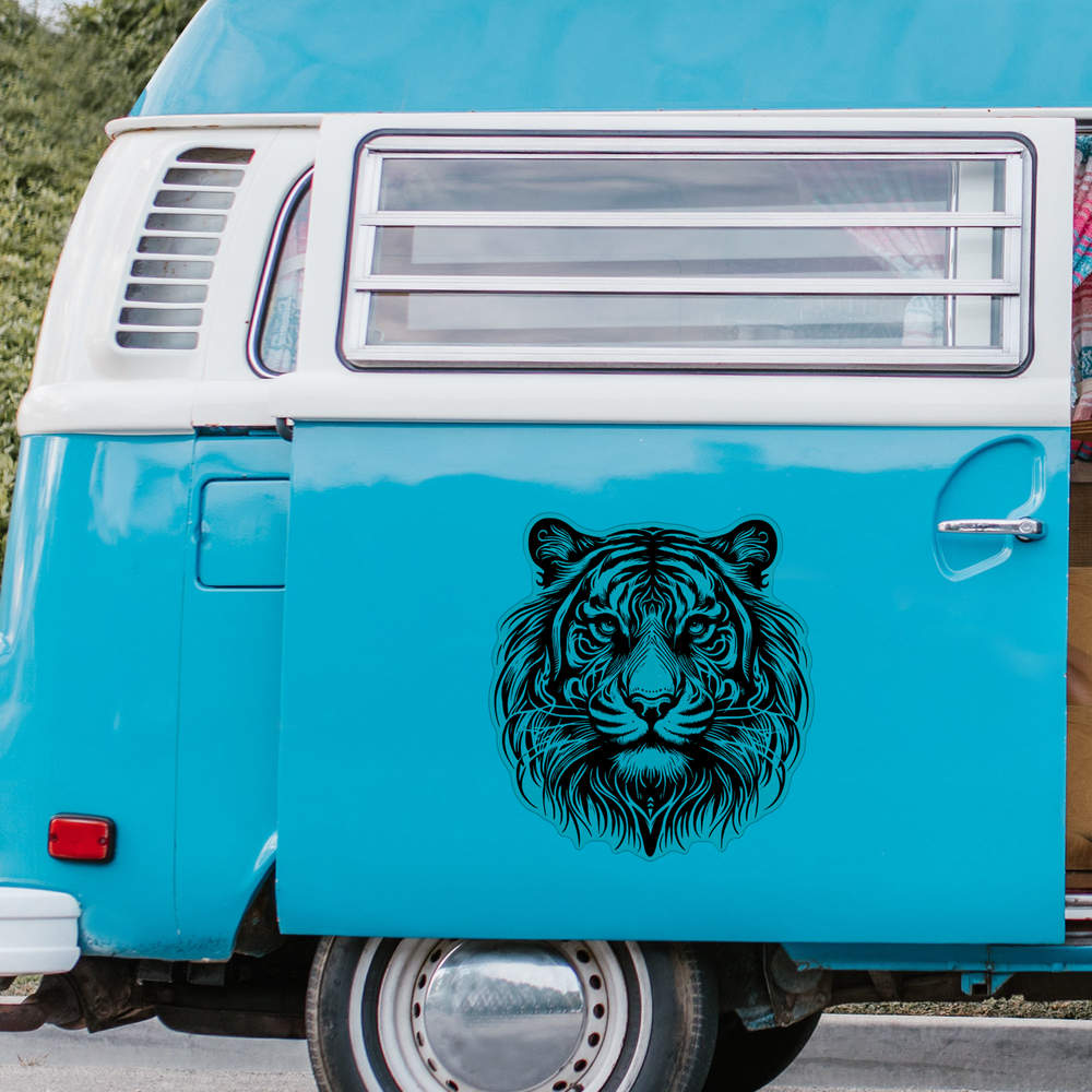 'Tribal Tiger Head' Clear Sticker Decals (DC055025) - Picture 28 of 30