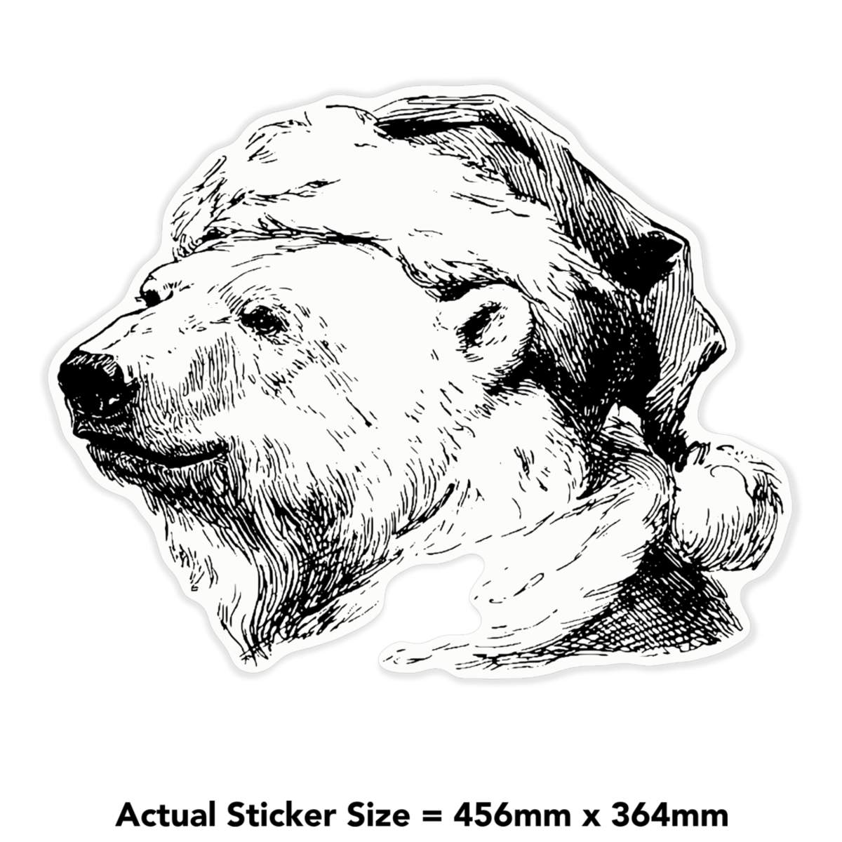 polar-bear-wearing-santa-hat-clear-sticker-decals-dc058709-ebay