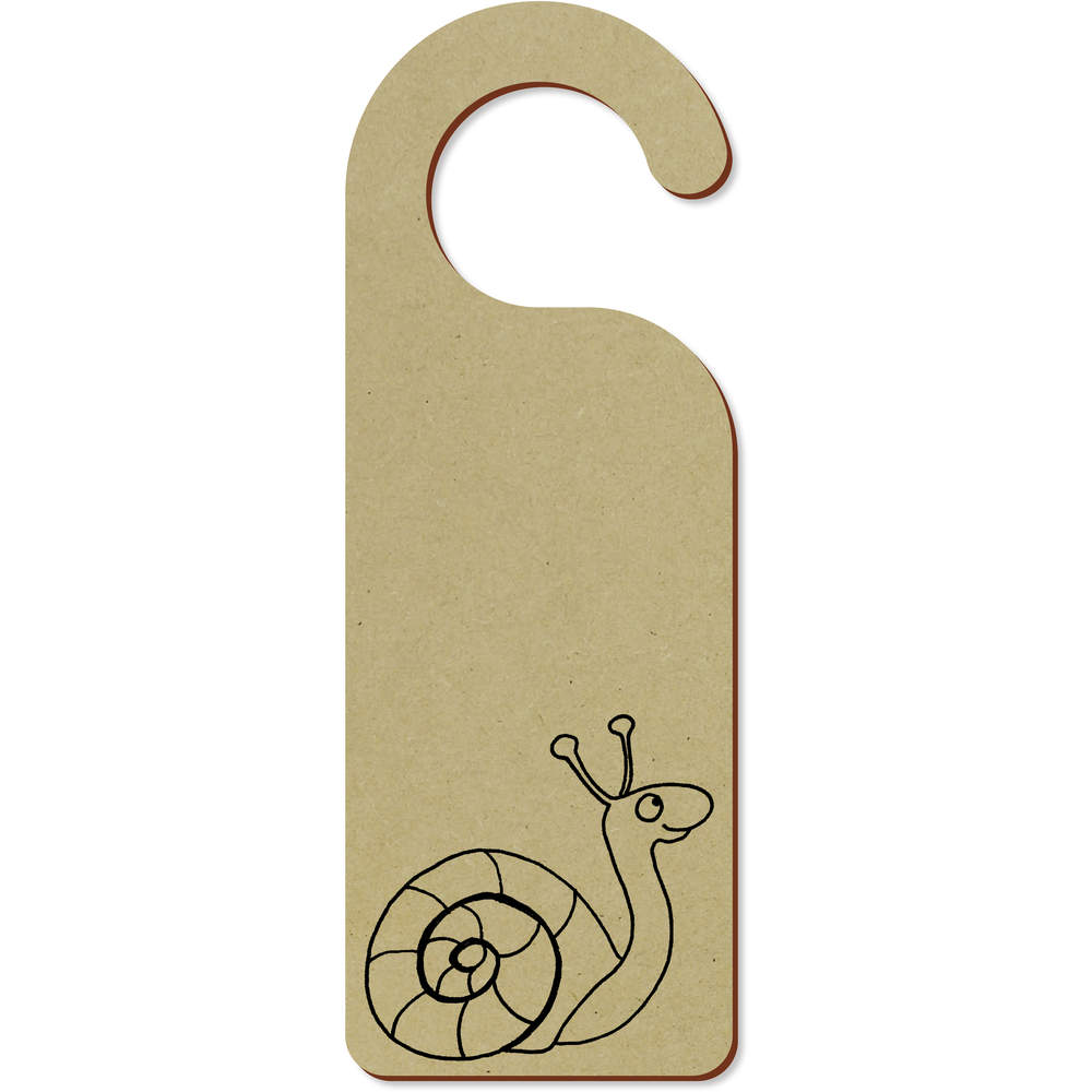 'Snail' 200mm x 72mm Door Hanger / Sign (DH00000011)
