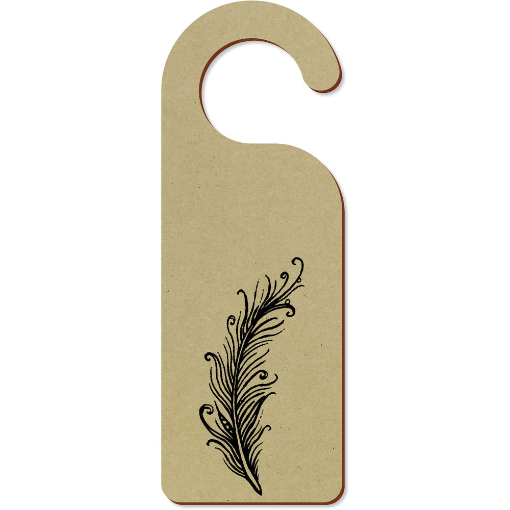 'Soft Feather' 200mm x 72mm Door Hanger / Sign (DH00000554)