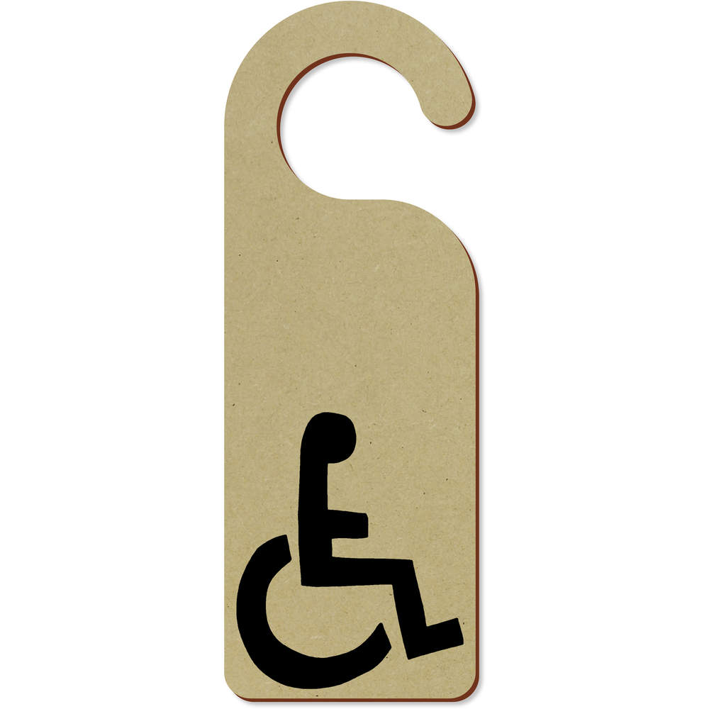 'Wheelchair Symbol' 200mm x 72mm Door Hanger / Sign (DH00007451)