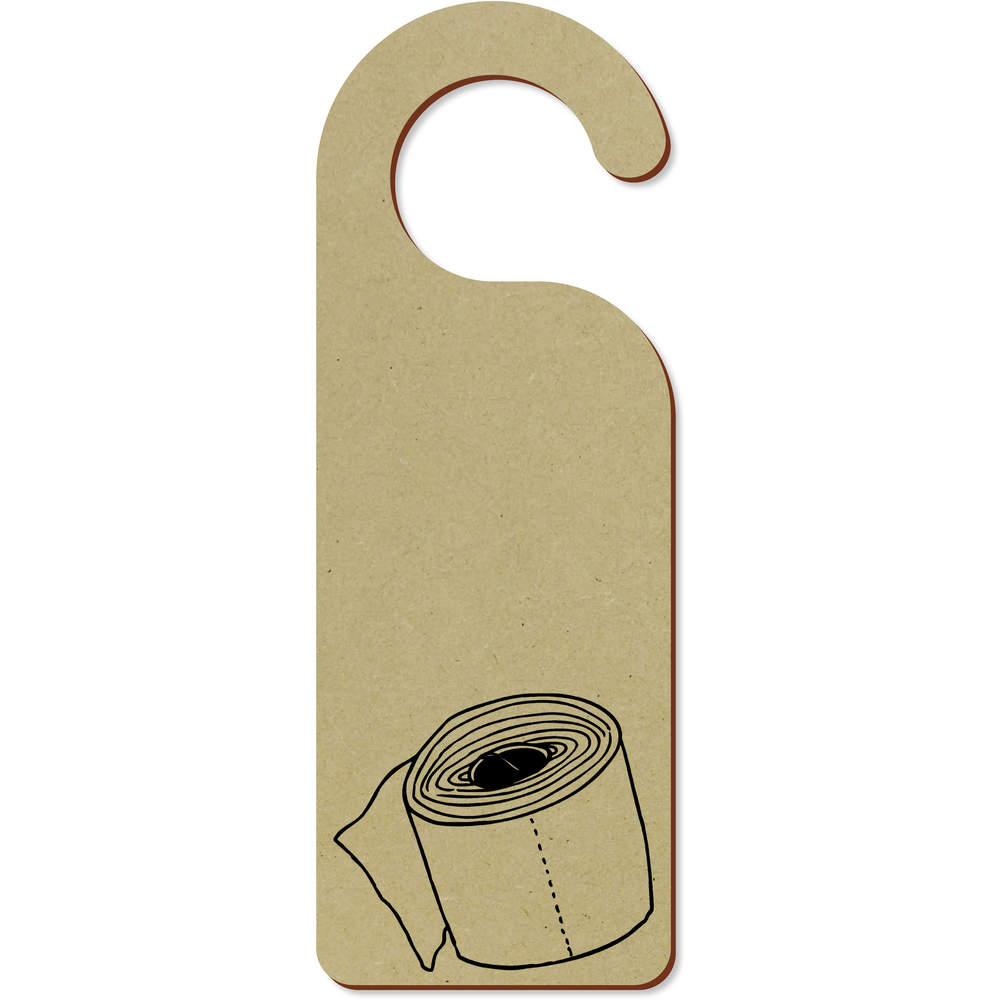 'Toilet Paper' 200mm x 72mm Door Hanger / Sign (DH00007453)