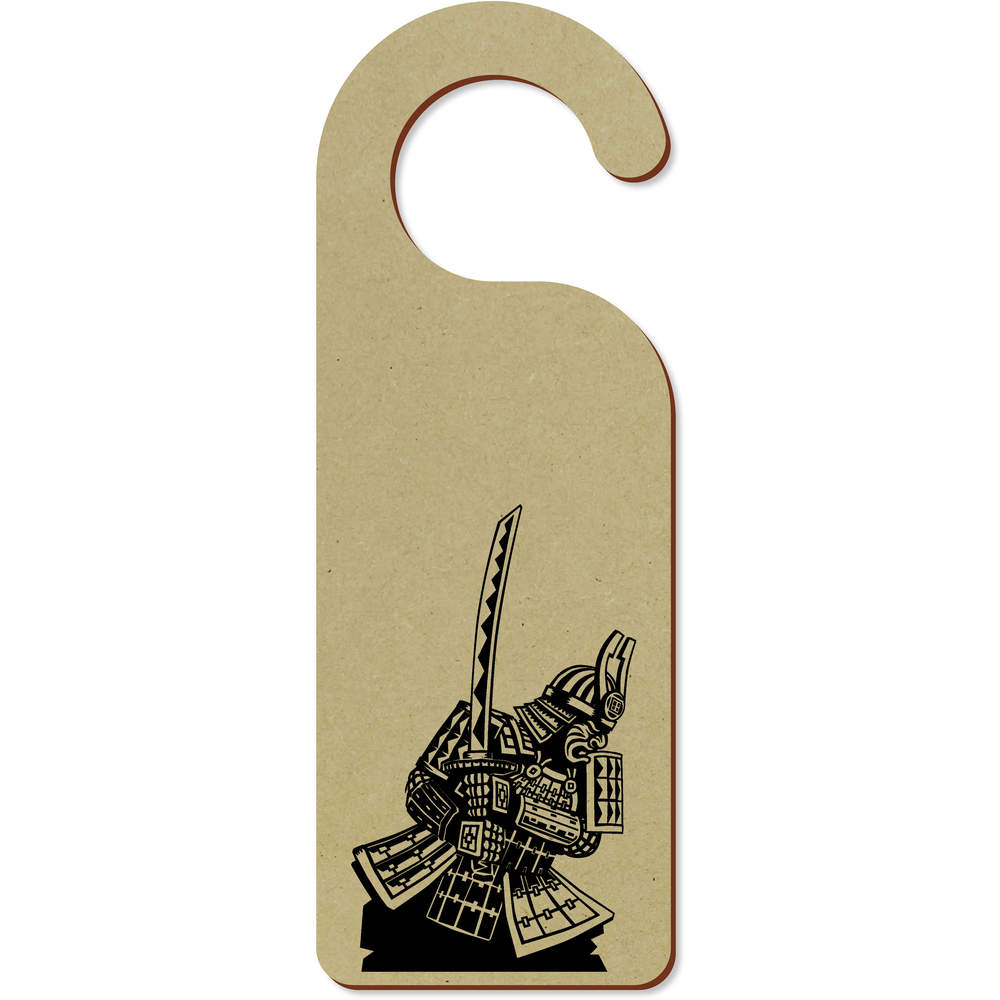 'Samurai Warrior' 200mm x 72mm Door Hanger / Sign (DH00009344)