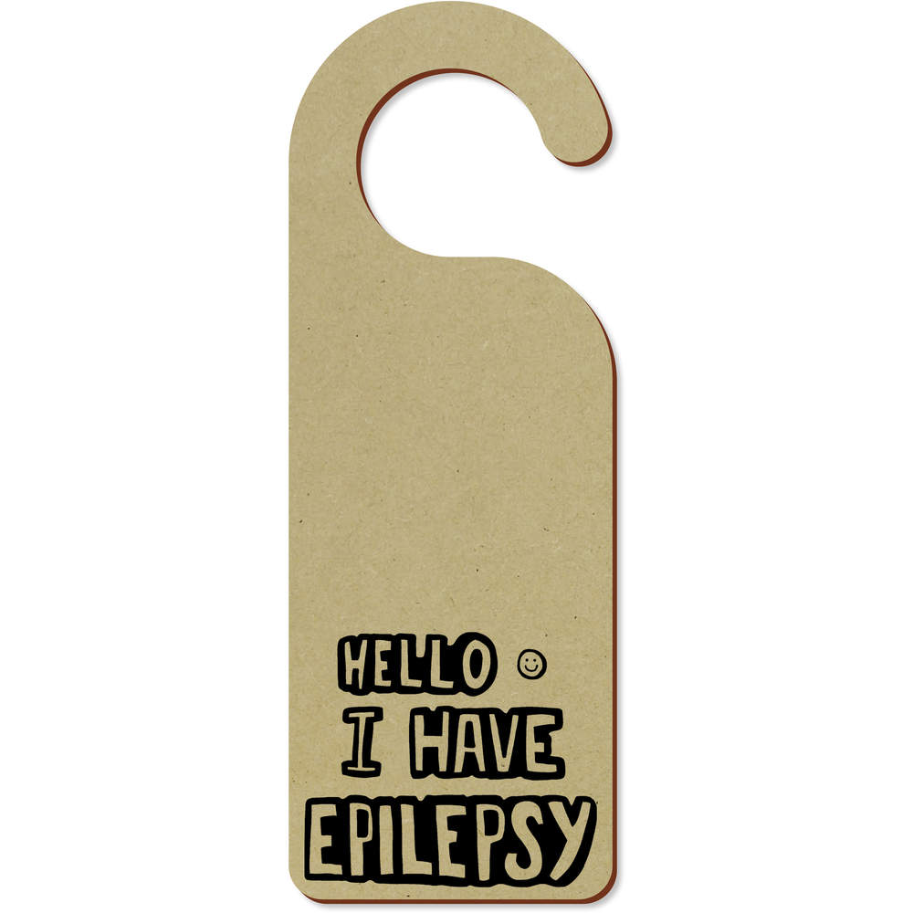 'Epilepsy Greeting' 200mm x 72mm Door Hanger / Sign (DH00012793)