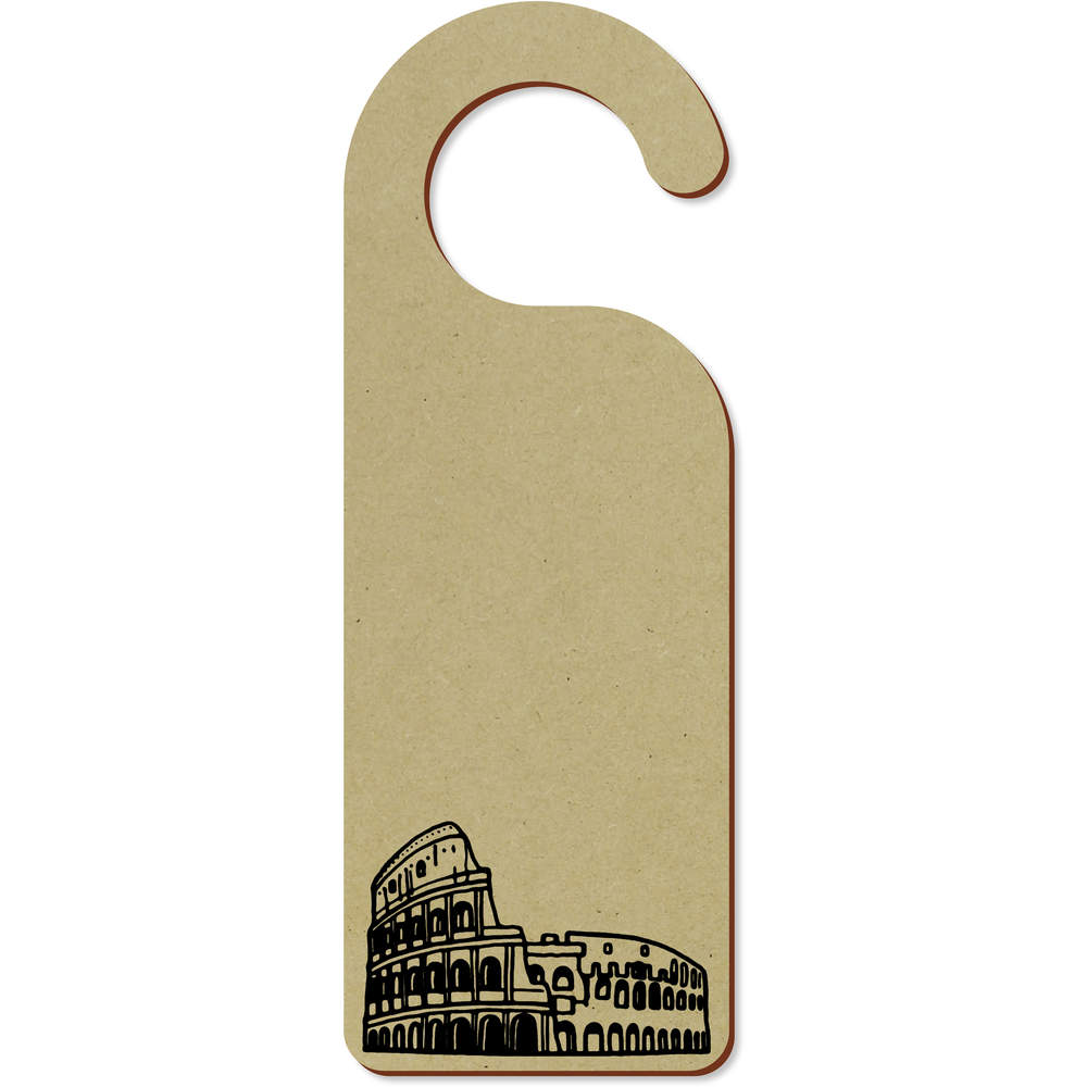 'Rome Colosseum' 200mm x 72mm Door Hanger / Sign (DH00014516)