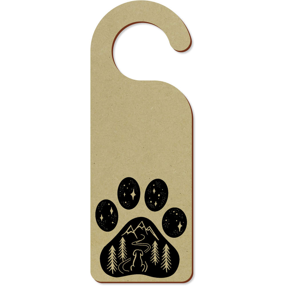 'Paw Mountains' 200mm x 72mm Door Hanger / Sign (DH00016003)