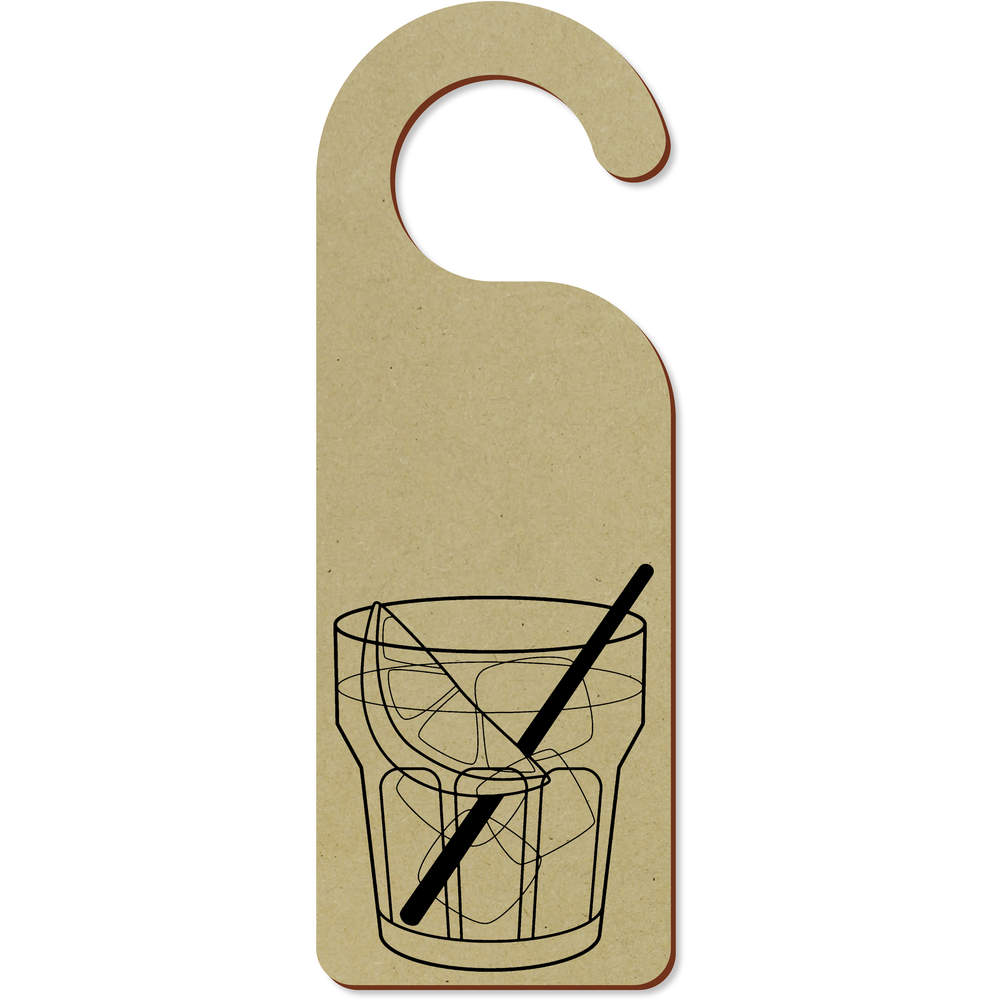 'Gin & Tonic' 200mm x 72mm Door Hanger / Sign (DH00017104)