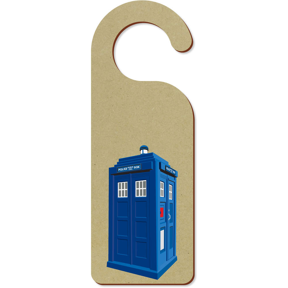 'Police Telephone Box' 200mm x 72mm Door Hanger / Sign (DH00017487)