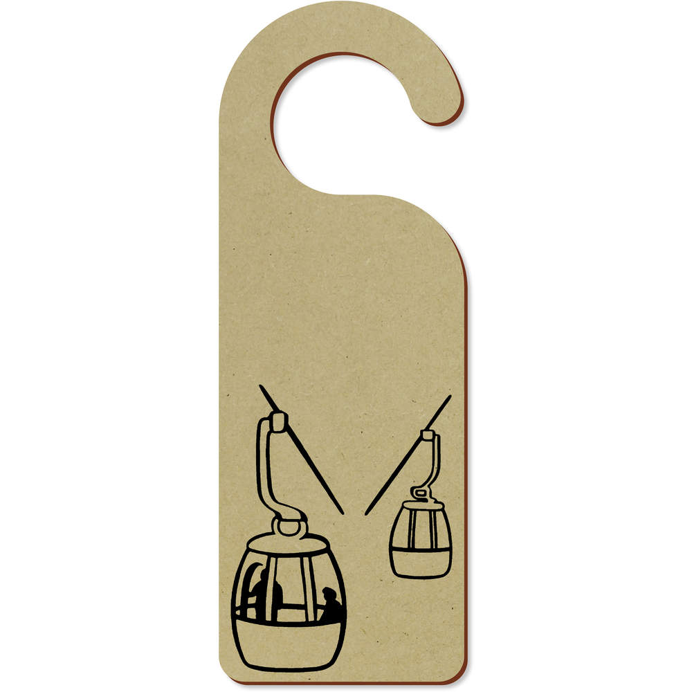 'Cable Cars' 200mm x 72mm Door Hanger / Sign (DH00020292)