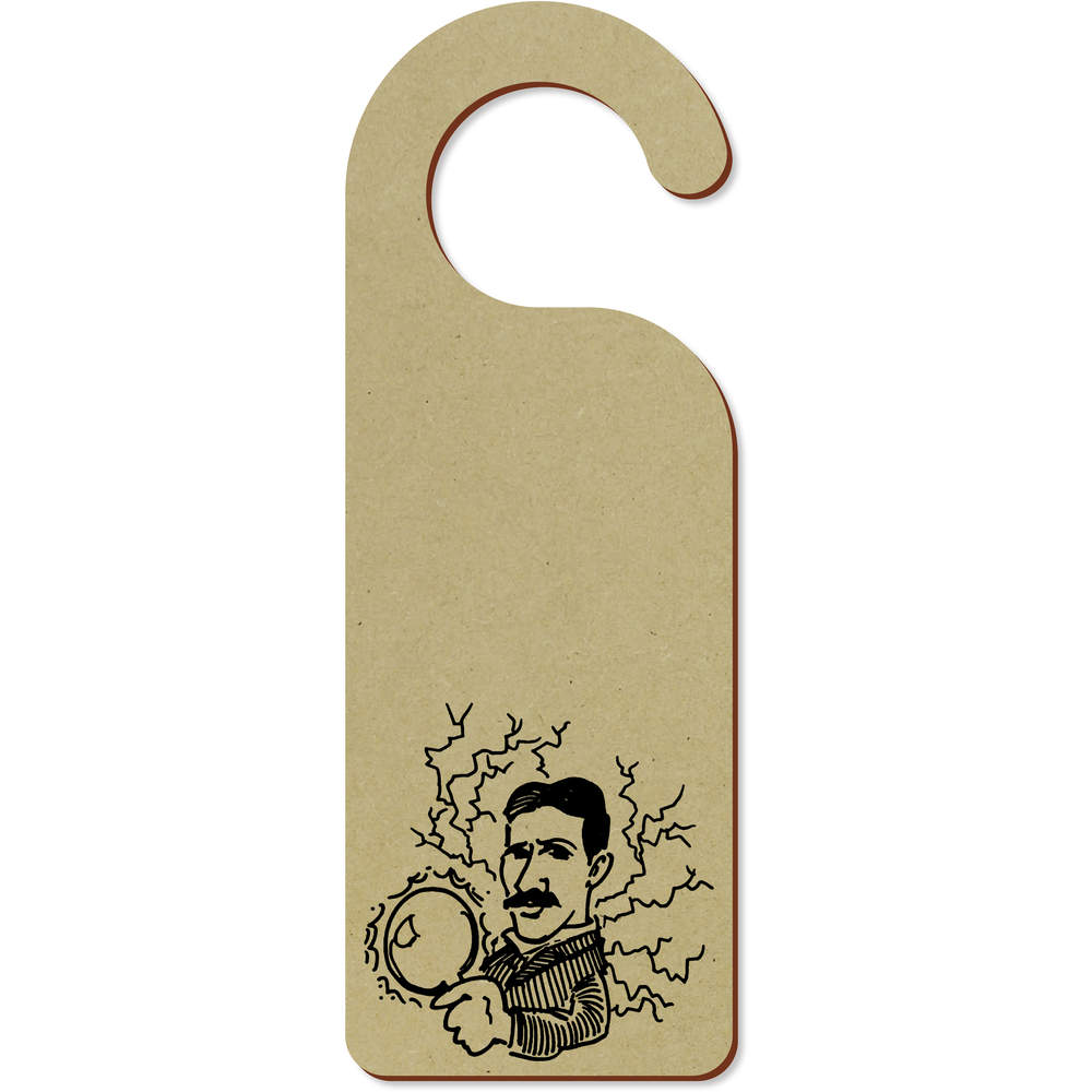 'Nikola Tesla' 200mm x 72mm Door Hanger / Sign (DH00024241)