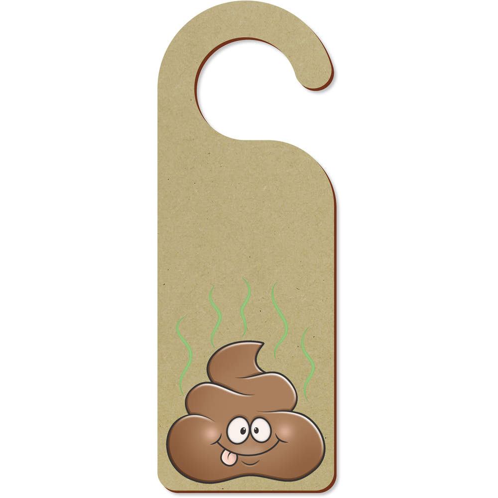 'Happy Poo' 200mm x 72mm Door Hanger / Sign (DH00024924)