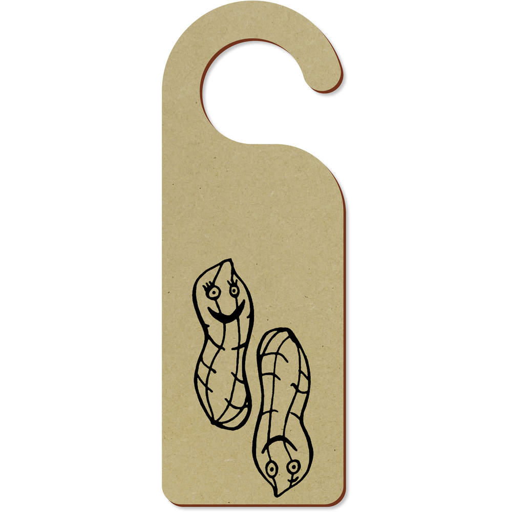 'Happy Monkey Nuts' 200mm x 72mm Door Hanger / Sign (DH00025185)