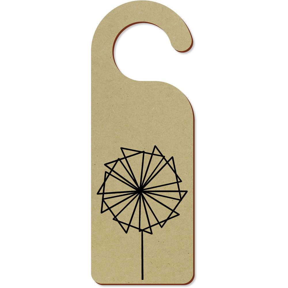 'Geometric Windmill' 200mm x 72mm Door Hanger / Sign (DH00027159)