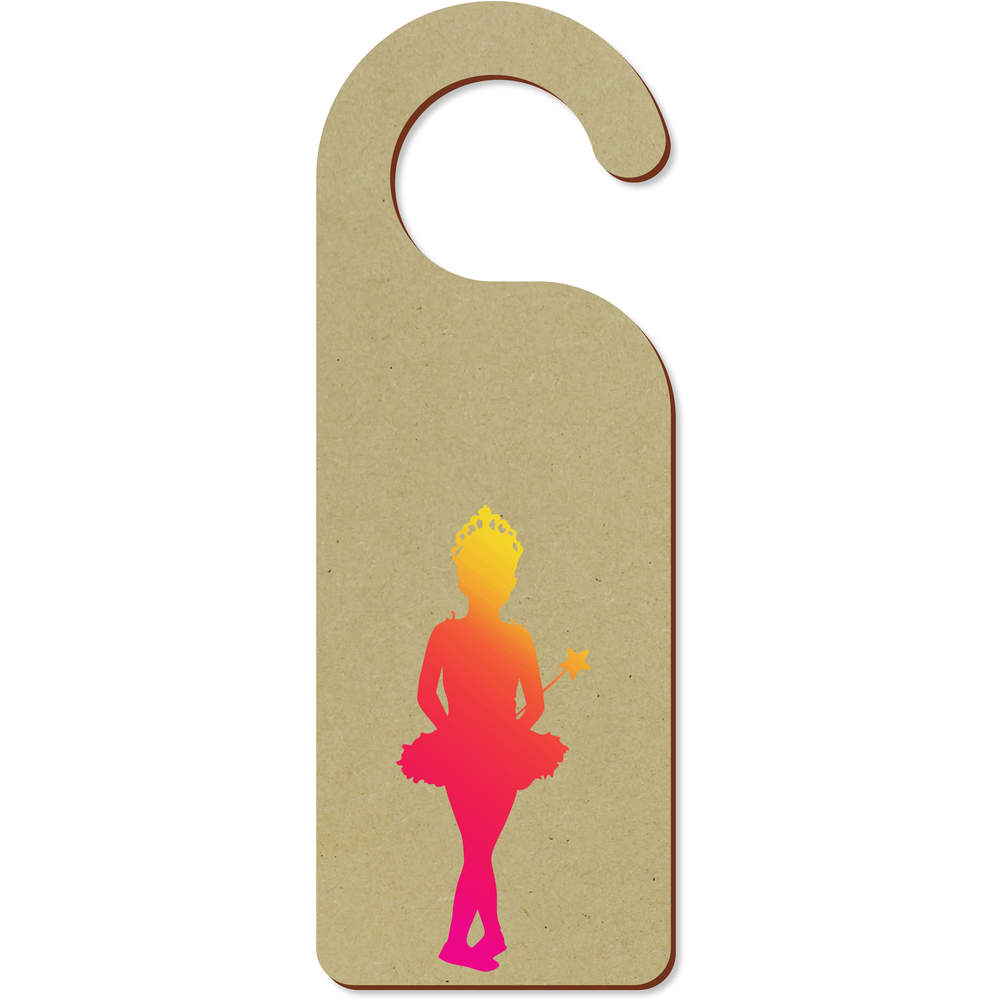 'Colourful Fairy Dancer' 200mm x 72mm Door Hanger / Sign (DH00033246)