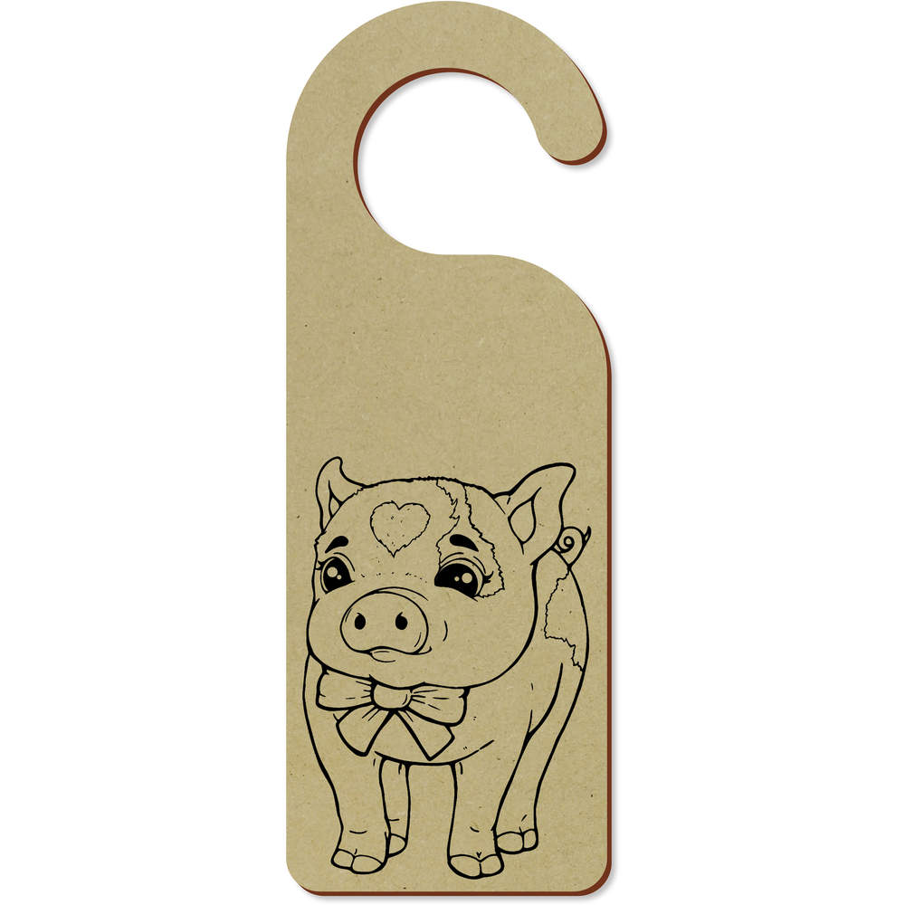'piglet' 200mm x 72mm Door Hanger / Sign (DH00034363)