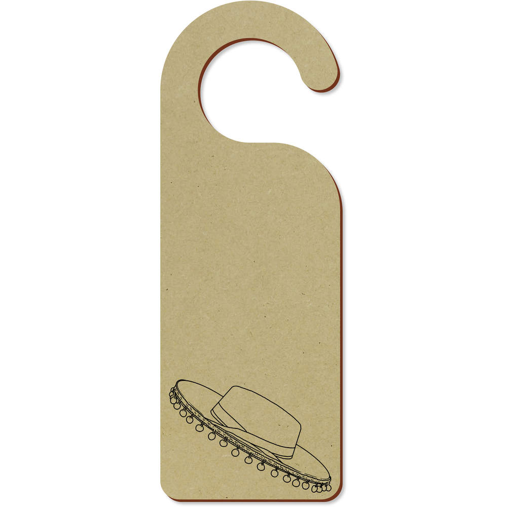 'Spanish Hat' 200mm x 72mm Door Hanger / Sign (DH00036130)