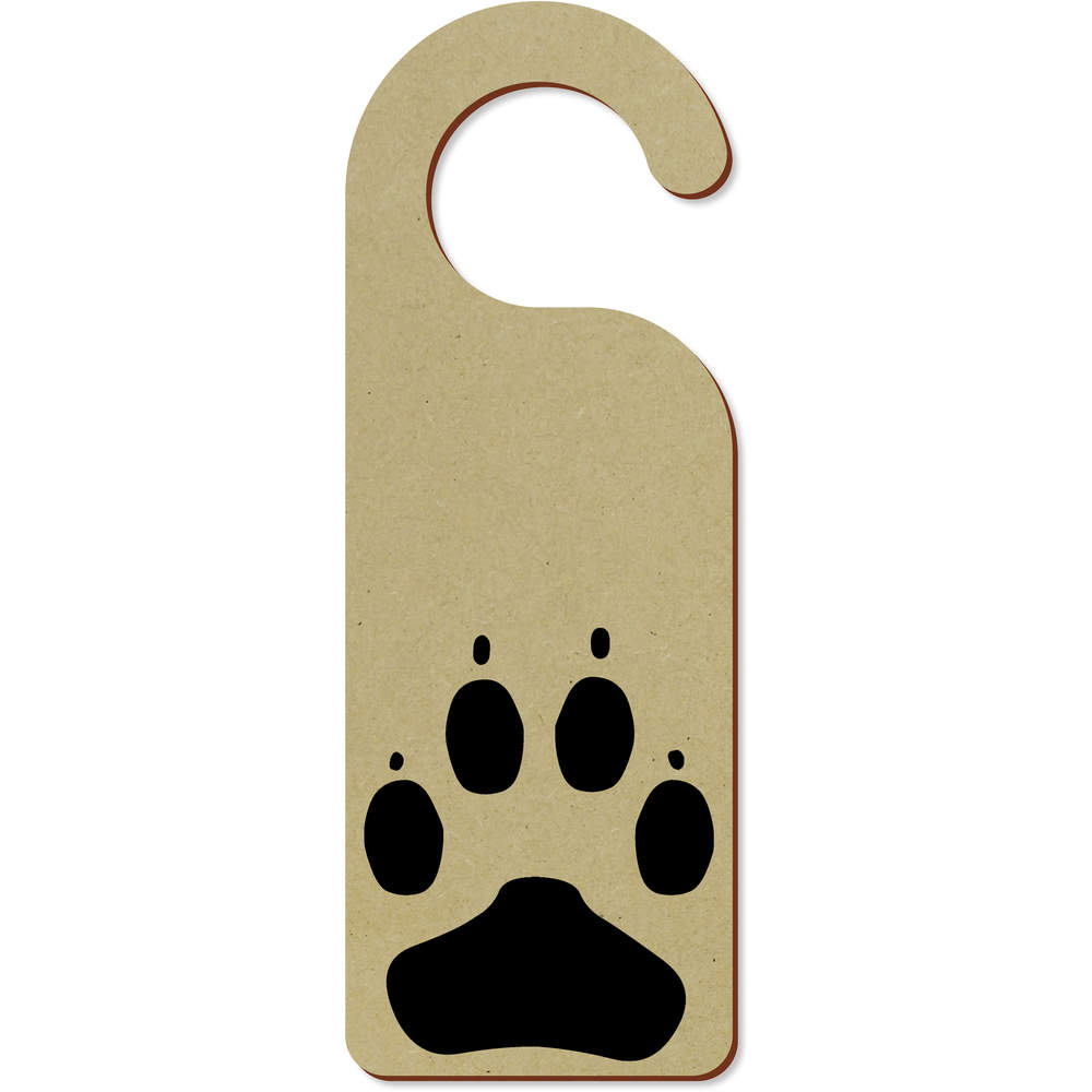 'Paw Print' 200mm x 72mm Door Hanger / Sign (DH00036728)