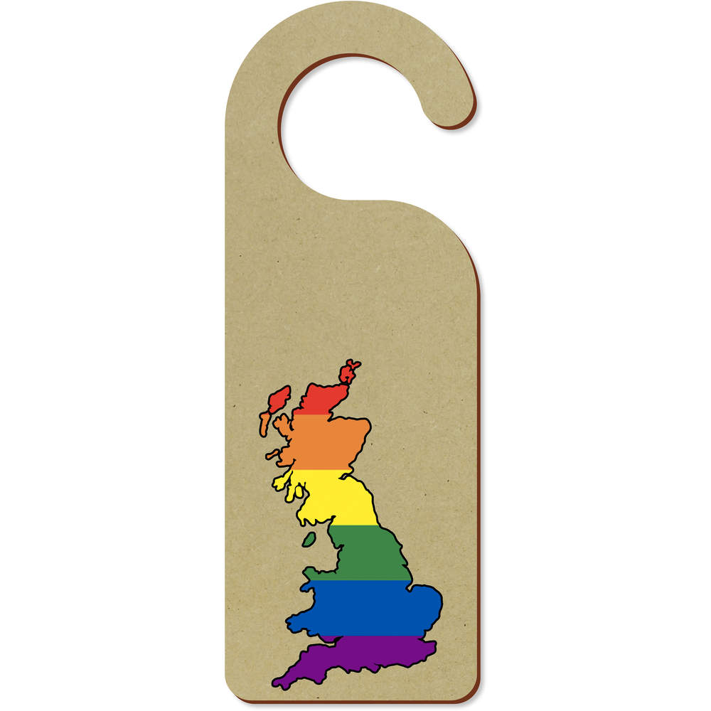 'Rainbow Pride - Britain ' 200mm x 72mm Door Hanger / Sign (DH00037402)