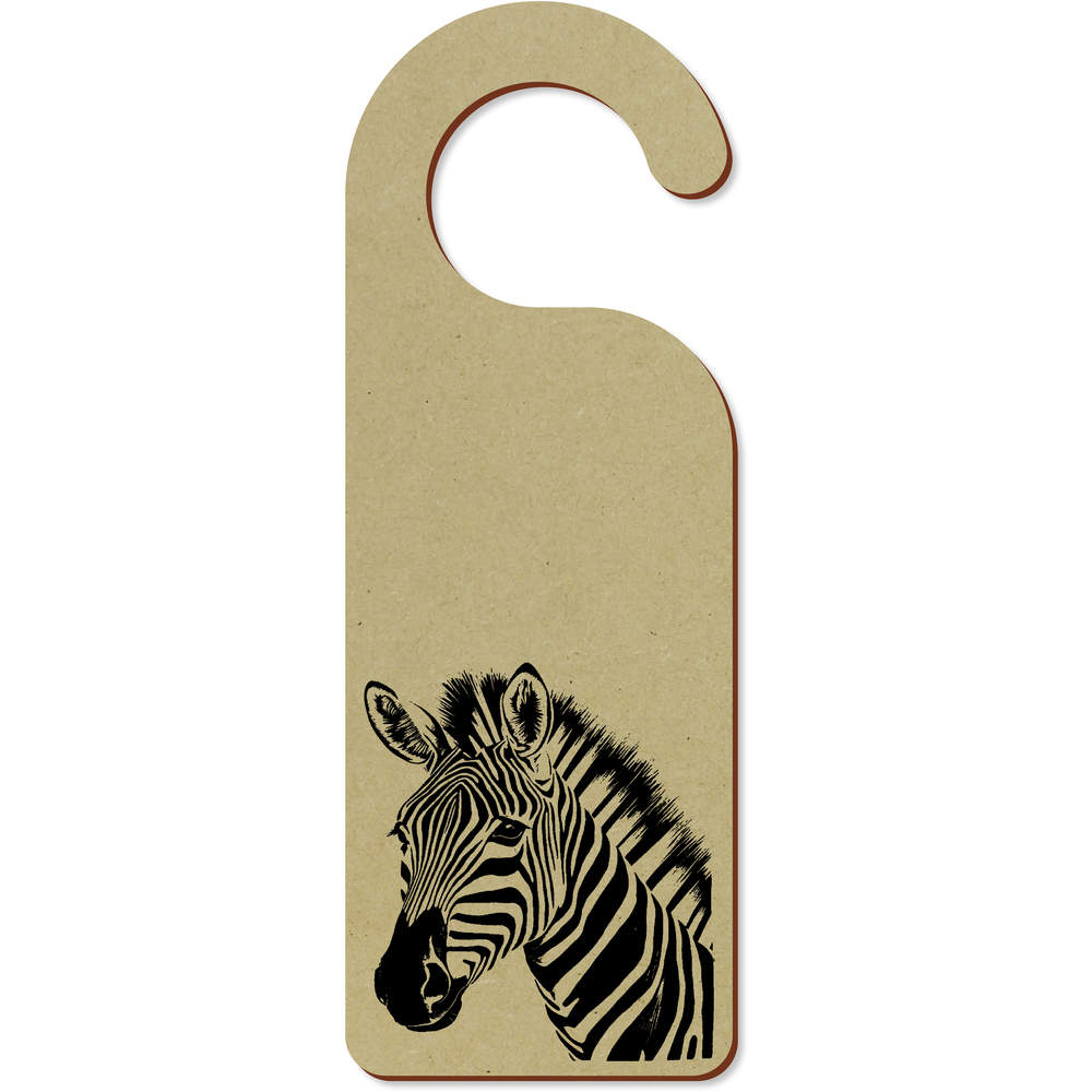'zebra' 200mm x 72mm Door Hanger / Sign (DH00037591)