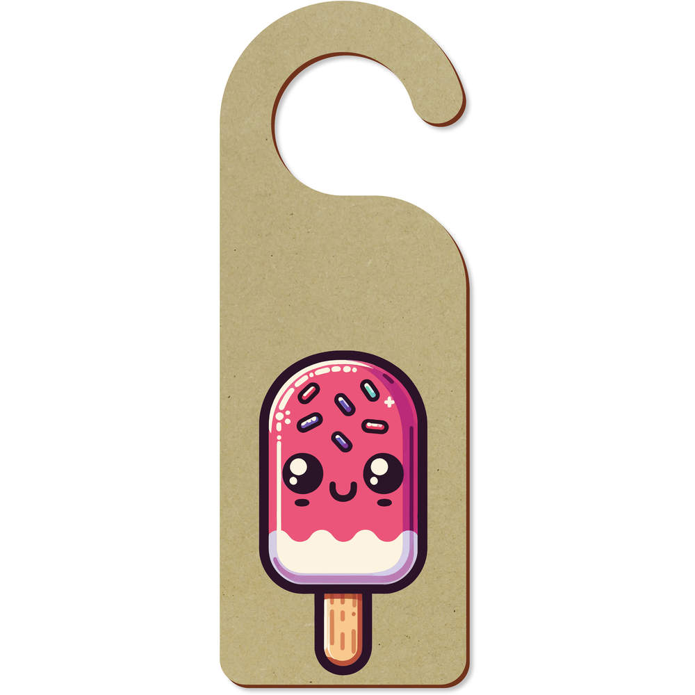 'Kawaii Ice Lolly' 200mm x 72mm Door Hanger / Sign (DH00040192)