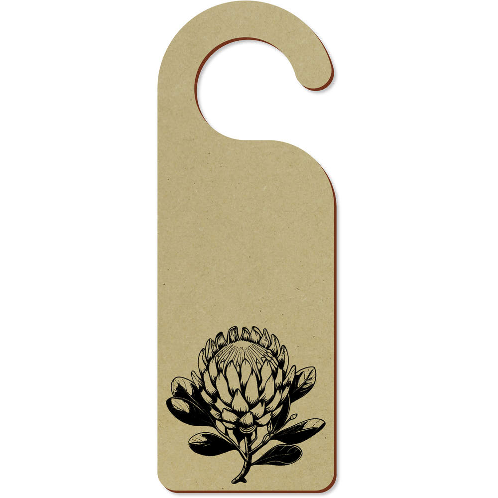 'Protea Flower' 200mm x 72mm Door Hanger / Sign (DH00041618)