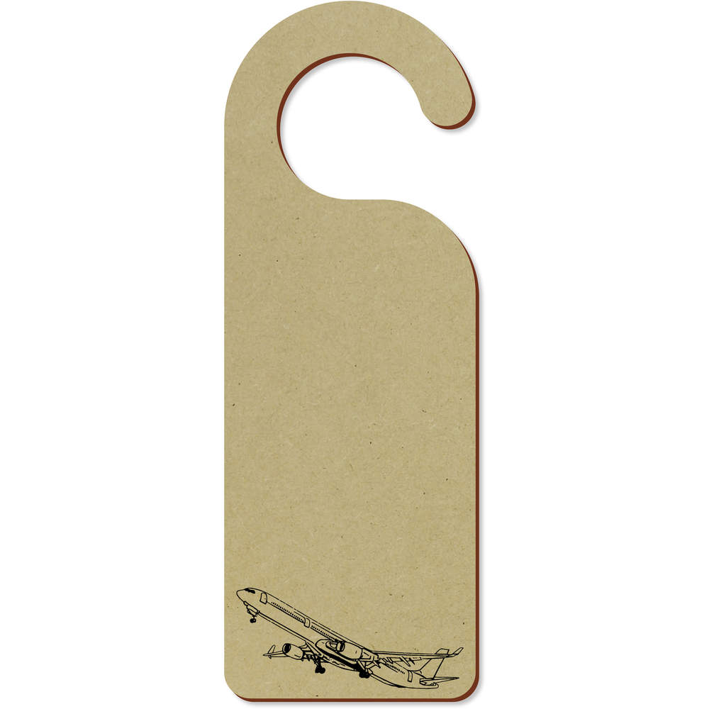 'Airplane Taking Off' 200mm x 72mm Door Hanger / Sign (DH00042297)