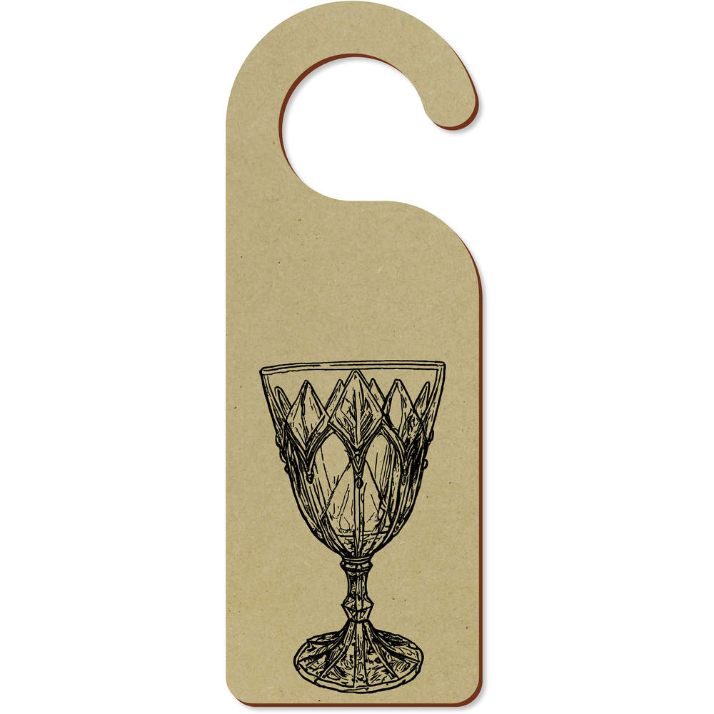 'Crystal Goblet' 200mm x 72mm Door Hanger / Sign (DH00042404)
