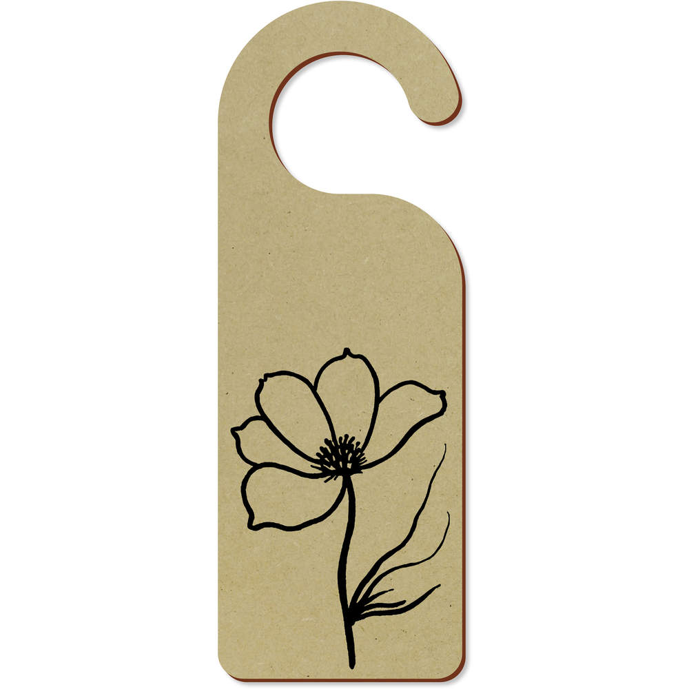 'Frost Flower' 200mm x 72mm Door Hanger / Sign (DH00042435)