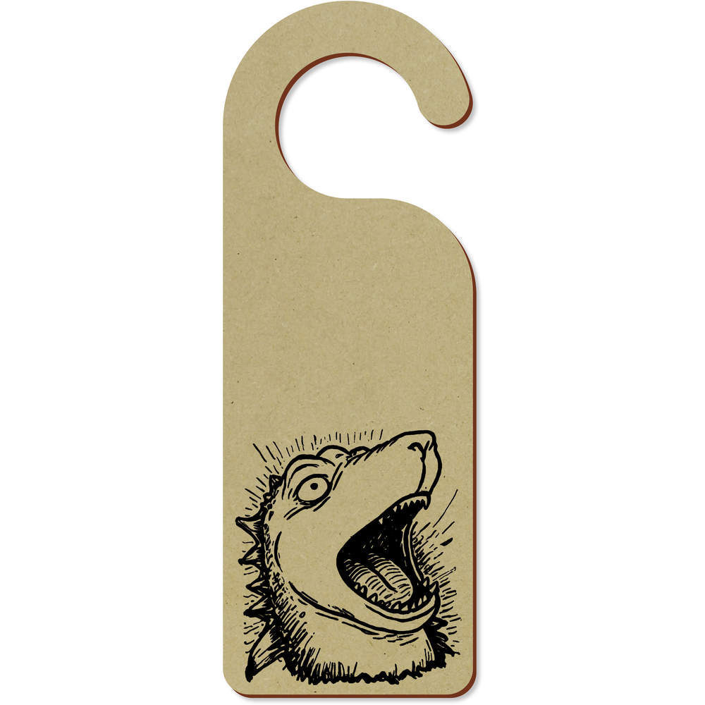 'Surprised Crocodile' 200mm x 72mm Door Hanger / Sign (DH00042534)