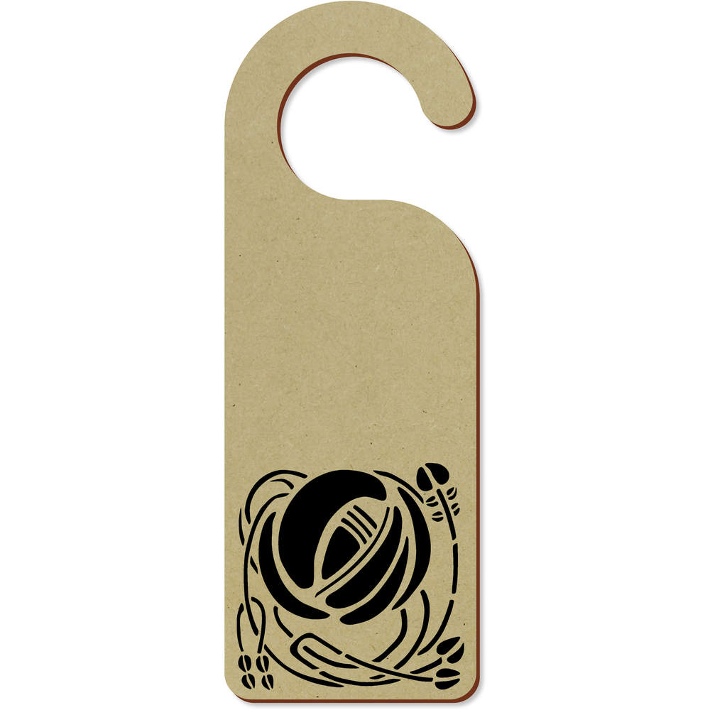 'Glasgow Rose' 200mm x 72mm Door Hanger / Sign (DH00042647)