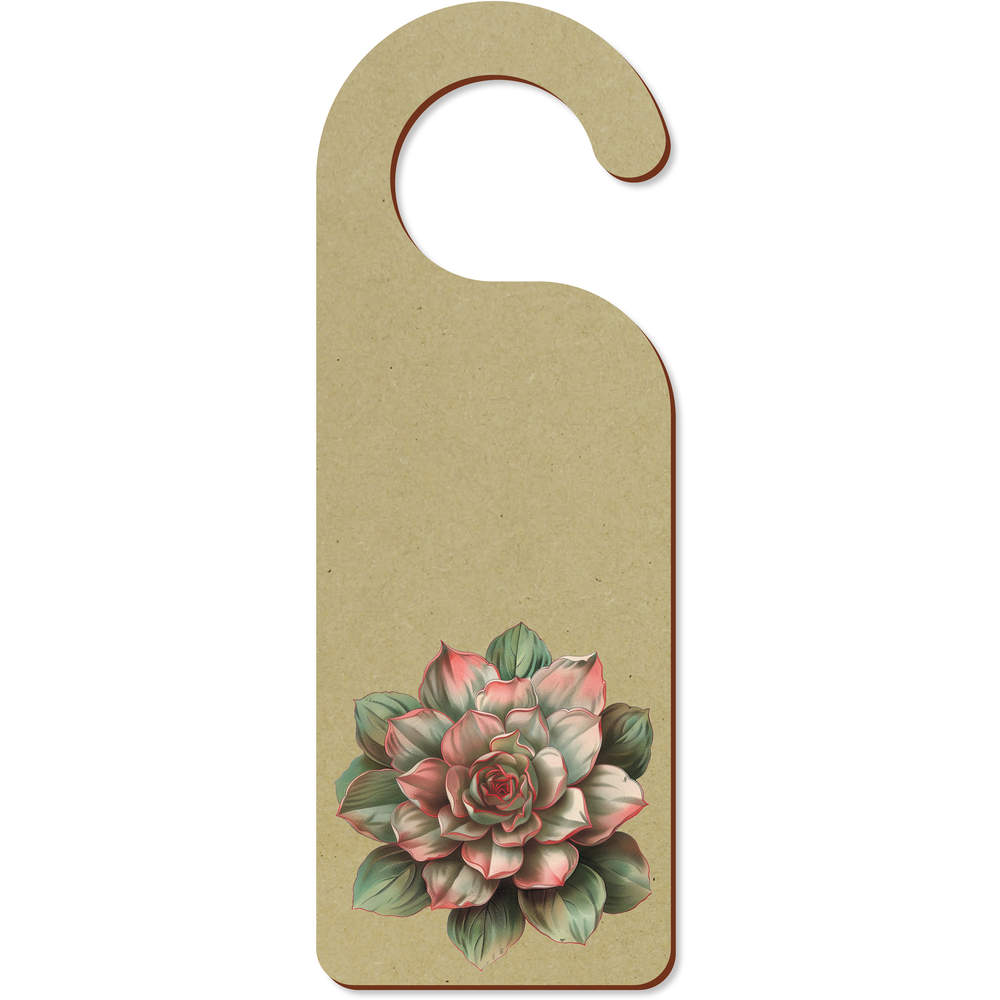 'Desert Rose Succulent' 200mm x 72mm Door Hanger / Sign (DH00043481)