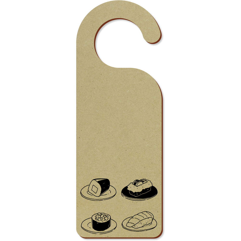'Four Types of Sushi' 200mm x 72mm Door Hanger / Sign (DH00044383)