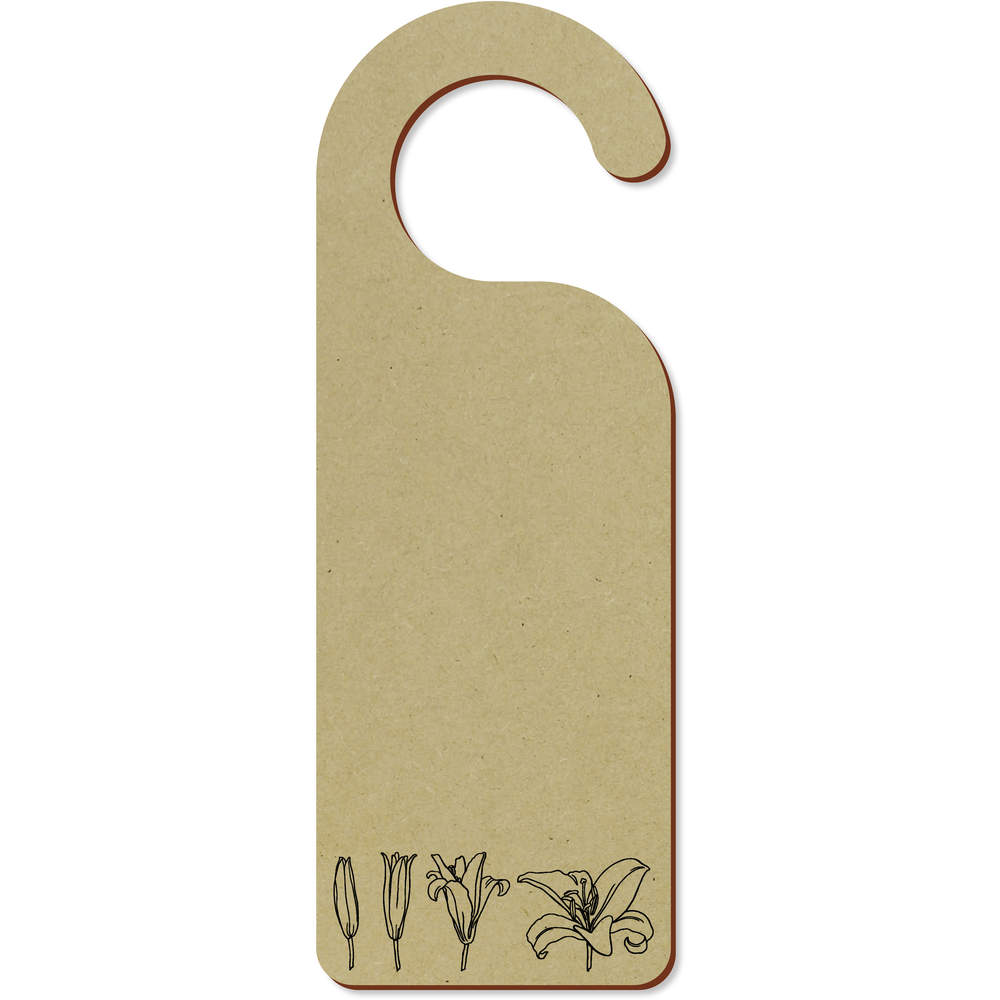 'Bloom Lily' 200mm x 72mm Door Hanger / Sign (DH00044524)