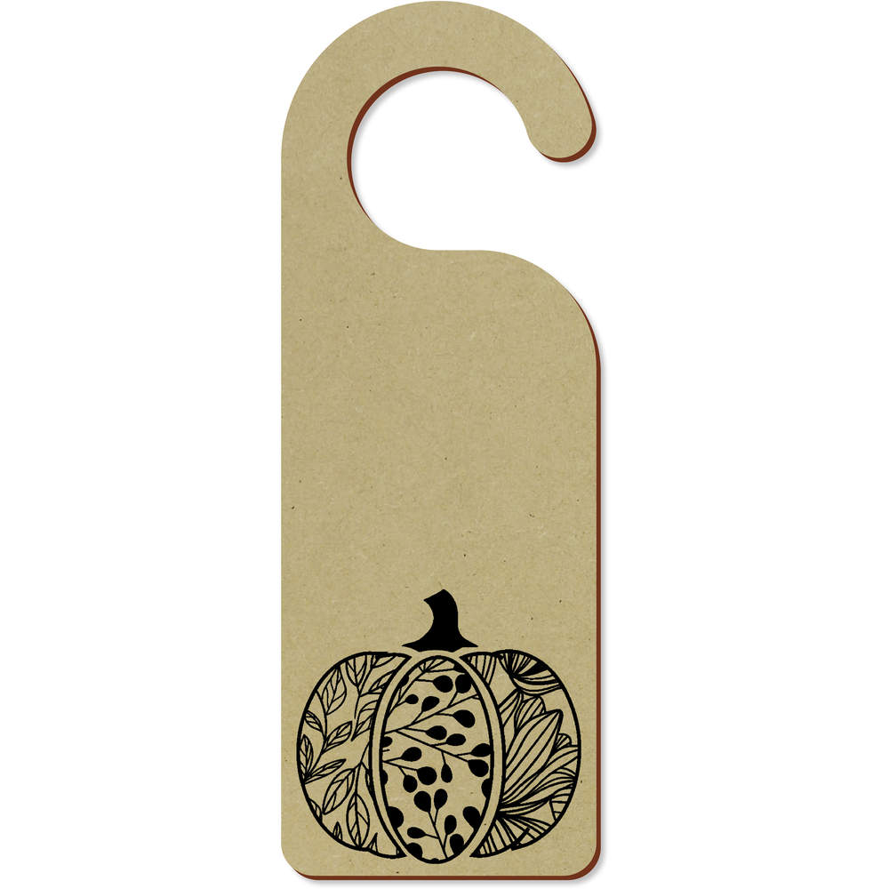 'Pumpkin Decoration' 200mm x 72mm Door Hanger / Sign (DH00044627)