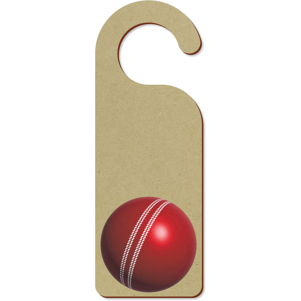 'Cricket Ball' 200mm x 72mm Door Hanger / Sign (DH00044757)