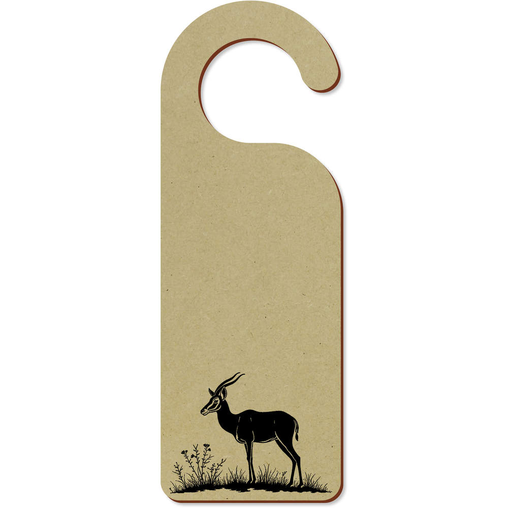 'Springbok in Field' 200mm x 72mm Door Hanger / Sign (DH00044825)