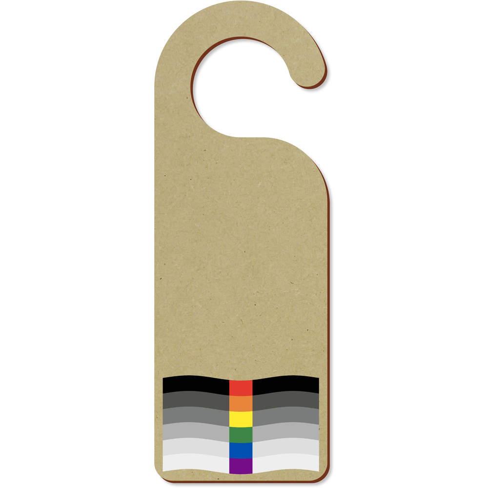 'Waving Heteroflexible Flag' 200mm x 72mm Door Hanger / Sign (DH00044929)