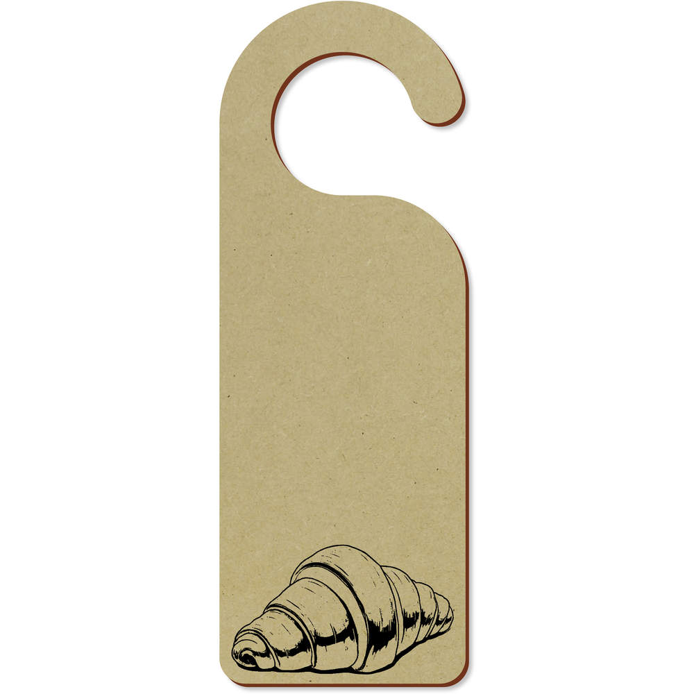 'Single Croissant' 200mm x 72mm Door Hanger / Sign (DH00045150)