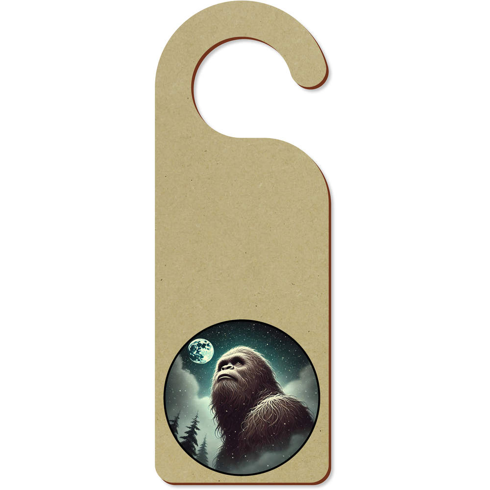 'Sasquatch By Moonlight' 200mm x 72mm Door Hanger / Sign (DH00045730)