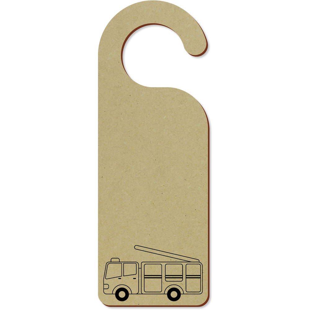 'Fire Engine' 200mm x 72mm Door Hanger / Sign (DH00046049)