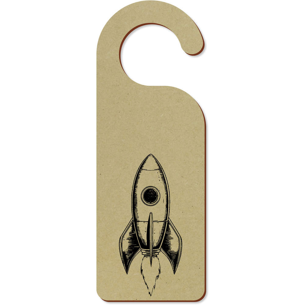 'Rocket Ship' 200mm x 72mm Door Hanger / Sign (DH00046810)