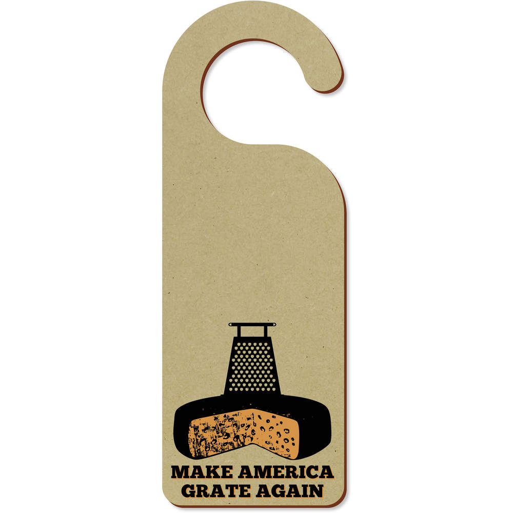 'America Cheese Grater' 200mm x 72mm Door Hanger / Sign (DH00047002)